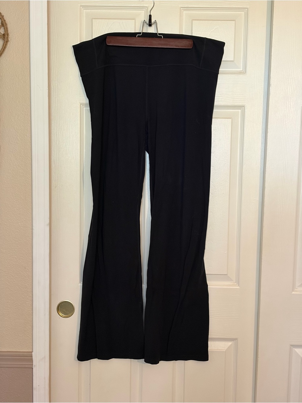 Athleta Black Wide-Leg Ponte Pants